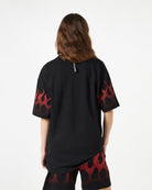 Black T-shirt with Red Flames - Vision of Super