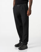 BLACK TROUSERS WITH WHITE LOGO - Vision of Super