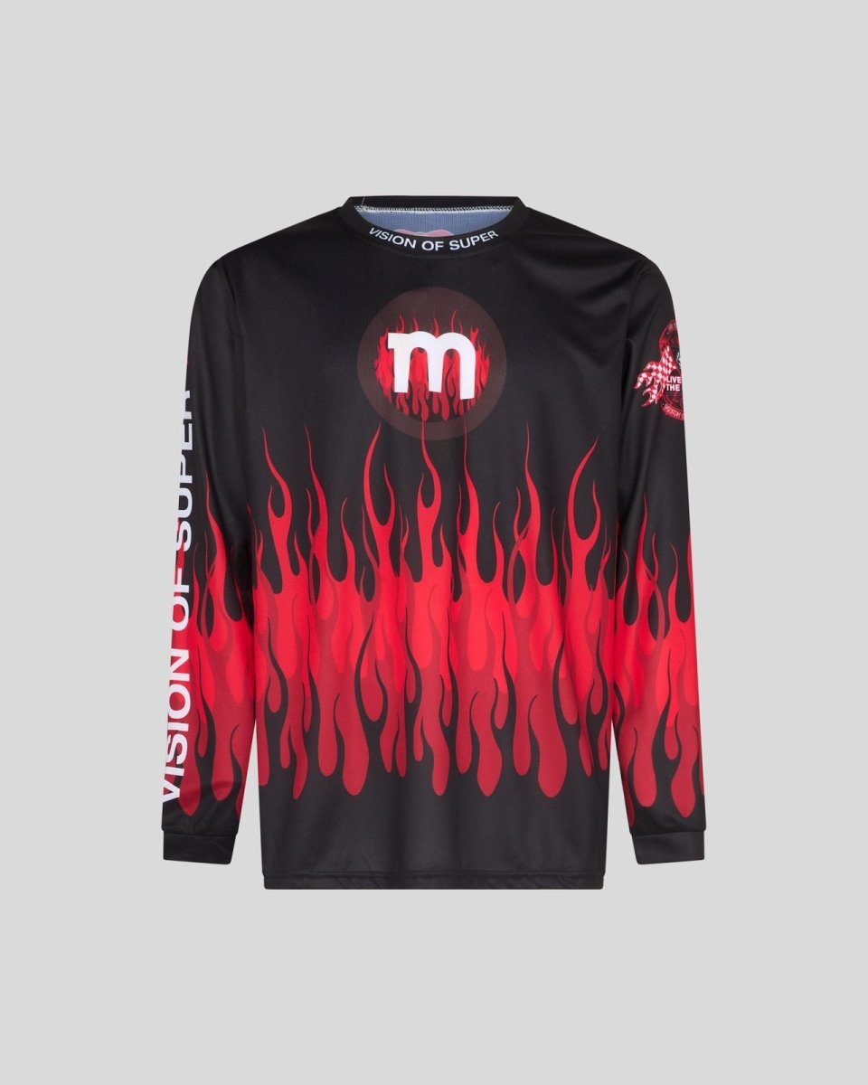 DOWNHILL FLAMES T-SHIRT VISION OF SUPER X MOTTOLINO - Vision of Super