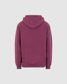 GRAPE WINE HOODIE WITH EMBROIDERED FLAMING HEART - Vision of Super