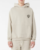 LONDON FOG HOODIE WITH EMBROIDERED FLAMING HEART - Vision of Super