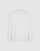 OFF WHITE CREWNECK WITH EMBROIDERED FLAMING HEART - Vision of Super