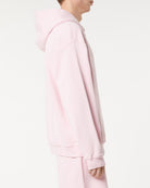 PINK HOODIE WITH EMBROIDERED FLAMING HEART - Vision of Super