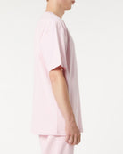 PINK T-SHIRT WITH EMBROIDERED FLAMING HEART - Vision of Super