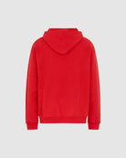 RED HOODIE WITH EMBROIDERED FLAMING HEART - Vision of Super