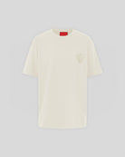 SAND T-SHIRT WITH EMBROIDERED FLAMING HEART - Vision of Super