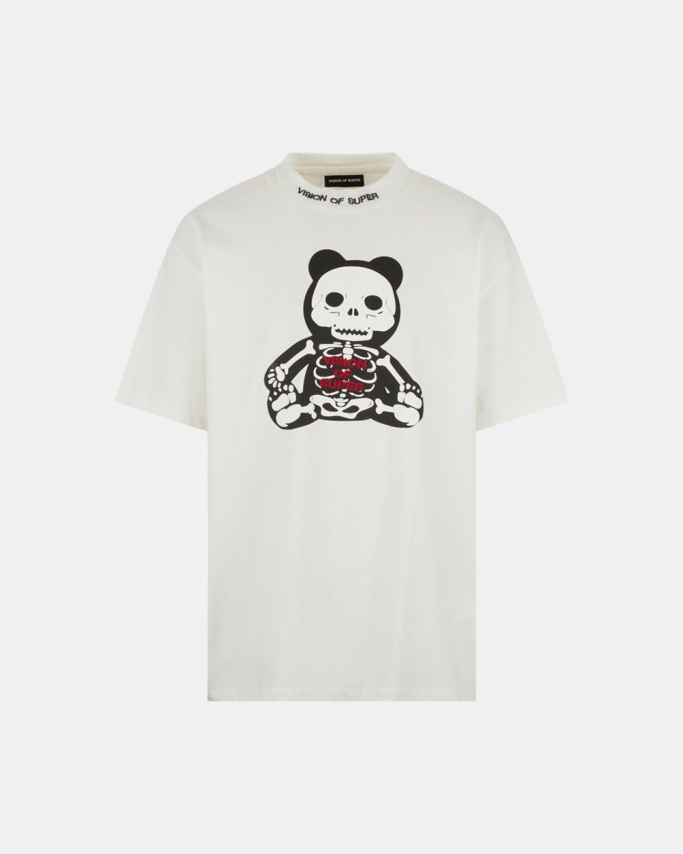 Skeleton Pandy White T-shirt - Vision of Super