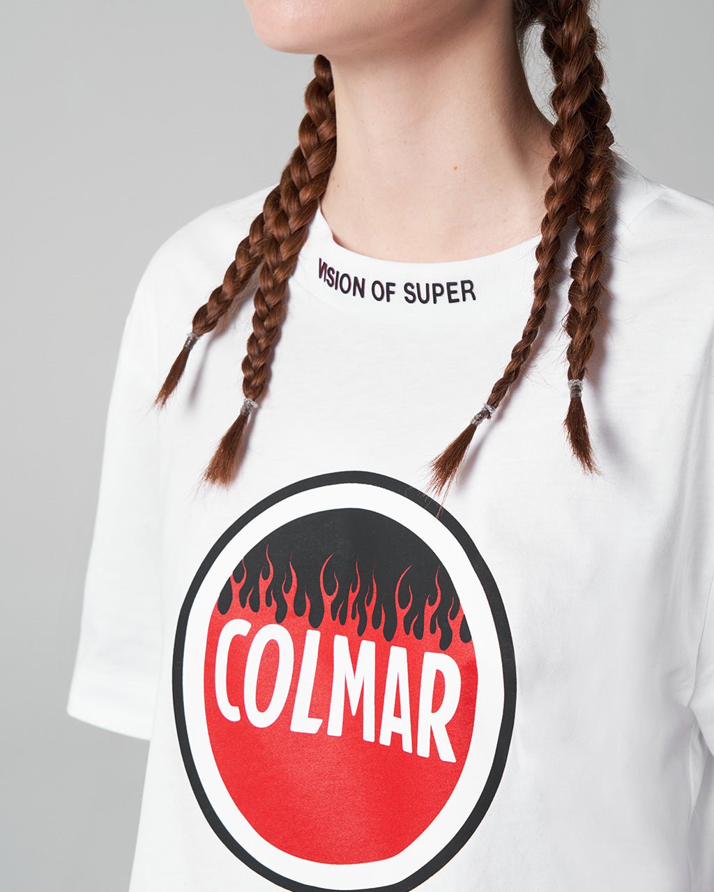 VOS x Colmar logo white Tee - Vision of Super | VOS