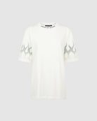 White T-shirt with Grey Flames - Vision of Super