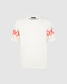 White T-shirt with Red Flames - Vision of Super